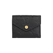 LV Monogram ZOE 牛皮壓紋零錢袋短夾_展示品 (黑色)