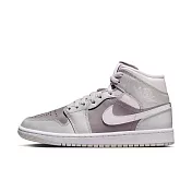NIKE WMNS AIR JORDAN 1 MID 女休閒鞋-BQ6472008 US6.5 灰粉色