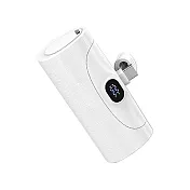VOORCA WP035F 自帶USB-C 迷你行動電源(5000mAh) 自帶線 Type-C USB -白色