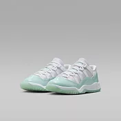 NIKE JORDAN 11 RETRO LOW (PS) 中大童 籃球鞋 580522103 20 白綠色