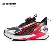 【GOODYEAR 固特異】雷霆酷騎 童款轉扣競速緩震滑步車運動鞋 / GAKR58540 17 黑