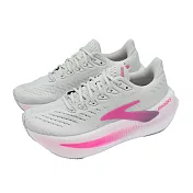 Brooks 慢跑鞋 Glycerin Max 2 女鞋 灰 粉紅 超級甘油系列2代 厚底 緩震 氮氣中底 運動鞋 1204681B048