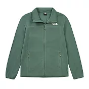 The North Face M 100 GLACIER FULL ZIP - AP 男刷毛外套-NF0A8AYKHCH 3XL 綠色