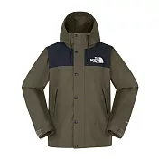 The North Face M REIGN ON JACKET - AP 男防水外套-NF0A8FZMBQW 3XL 黑綠色