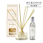 DURANCE 朵昂思 新氣象・空氣煥新組[擴香(100ml)+香氛噴霧(100ml)]-多香味可選 棉花田擴香+清新亞麻香氛噴霧