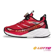 【LOTTO 義大利】童鞋 瞬速 轉扣避震跑鞋- 19cm 紅