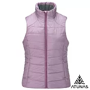 【ATUNAS 歐都納】女款石墨烯纖維輕量保暖背心/大尺碼/無厚重感/背心式外套A1VE2509W- S 灰紫紅