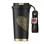 GERM格米 凱斯哈林聯名款閃耀咖啡杯 500ml(隨行杯/吸管杯/保溫杯/保冰杯) 黑