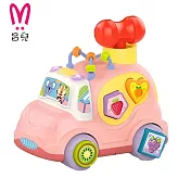 卡通積木車 粉色