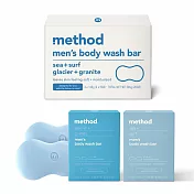 Method美則 男仕潔膚皂禮盒 – 海洋衝浪&極地冰川142g x4