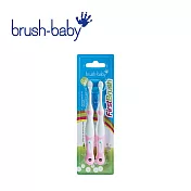 Brush Baby 乳牙潔淨牙刷 (2入) -  櫻花粉