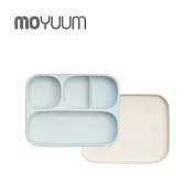 MOYUUM 韓國 白金矽膠 吸盤式餐盤盒 -  湖水藍