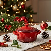 Le Creuset 歡樂耶誕系列 迷你圓型烤盅 櫻桃紅 烤模 湯盅
