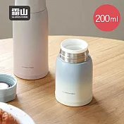 【日本霜山】漸變色輕量陶瓷保溫瓶-200ml- 藍白漸變