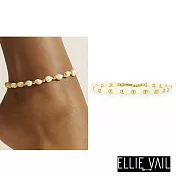 ELLIE VAIL 邁阿密防水珠寶 細緻天然貝殼腳鍊 金色腳鍊 Regis Shell