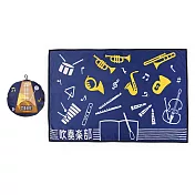 日本丸真 社團活動兩用毛毯(附造型收納袋)  管絃樂社