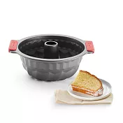 《LEKUE》9吋不沾邦特蛋糕模(莓紅) | 薩瓦蘭 邦特模 咕咕霍夫 天使蛋糕 點心烤模