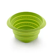 《LEKUE》折疊耐熱矽膠瀝水籃 - 蔥綠23cm