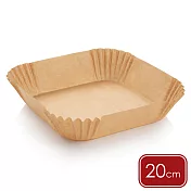 《tescoma》Delicia不沾氣炸鍋烘焙紙50入(方20cm) | 氣炸鍋烤盤紙 料理紙