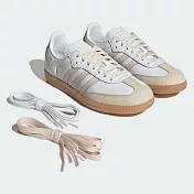Adidas Samba Og W [JS1351] 女 運動休閒鞋 德訓鞋 滑板 復古 舒適 白米 粉紅 22.5cm 白/粉紅