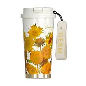 GERM格米 花語系列閃耀咖啡杯 500ml(隨行杯/吸管杯/保溫杯/保冰杯) 向日葵