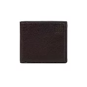 LOEWE Anagram 壓紋標誌鹿皮對開8卡短夾 (紅棕色)