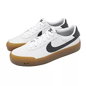 Nike 休閒鞋 Court Shot 男鞋 白 黑 膠底 皮革 運動鞋 FQ8146-116