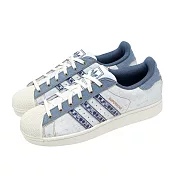 adidas 休閒鞋 Superstar II 男鞋 藍 米白 單寧 水洗 貝殼鞋 愛迪達 JS2488