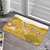 義大利Fancy Belle X Mandie Kuo《曠野之旅》抗菌可水洗軟式珪藻土強效吸水地墊 60*39CM