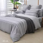 英國Abelia《慕夏之風》單人天絲四件式防蹣抗菌吸濕排汗兩用被床包組(單人包雙人被)