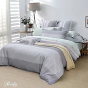英國Abelia《清雅如墨》雙人天絲木漿纖維四件式兩用被床包組