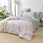 英國Abelia《芳草萋萋》雙人天絲木漿纖維四件式兩用被床包組