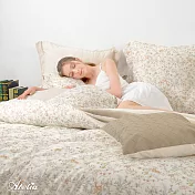 英國Abelia《白鹿花澗》雙人天絲木漿纖維四件式兩用被床包組