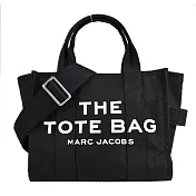 MARC JACOBS Mini TOTE 字母印花帆布兩用托特包-迷你/ 黑
