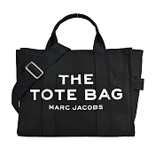 MARC JACOBS Small TOTE 字母印花帆布兩用托特包-小/ 黑