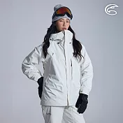 ADISI 女SMAWARM海洋溫控防水防風透氣雪衣 AJ2521030｜防潑水 防水透氣 蚵技棉 滑雪外套 保暖外套 S 耐久白