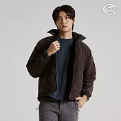 ADISI SMAWARM海洋溫控超撥水絎縫外套(男女可共穿) AJ2521054｜防潑水 蚵技棉 抗靜電 保暖外套 可收納帽 M 宇宙黑