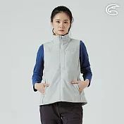 ADISI 女SMAWARM海洋溫控撥水背心 AV2521072｜防潑水 蚵技棉 抗風 保暖背心 S 礦物灰