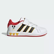 Adidas 愛迪達 Grand Court Mickey EL [JQ8067] 中童 運動休閒鞋 迪士尼米奇 白黑紅