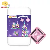 ScienceBaby-鑽石小磁片42片-糖果色(附收納小鐵盒) 鑽石小磁片42片