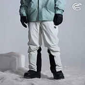 ADISI 男SMAWARM海洋溫控防水防風透氣雪褲 AP2521031｜防潑水 防水透氣 蚵技棉 滑雪褲 保暖長褲 M 耐久白
