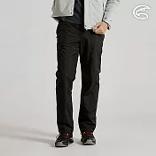 ADISI 男防水防風透氣超撥雙層保暖褲 AP2521014｜內裡刷毛 超撥水 防水透濕 S 黑色