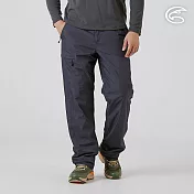 ADISI 男防水防風透氣超撥雙層保暖褲 AP2521014｜內裡刷毛 超撥水 防水透濕 S 碳灰