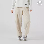 ADISI 女燈芯絨超撥快乾繭型褲 AP2521070｜超撥水 防潑水 環保紗 保暖長褲 S 白堊卡