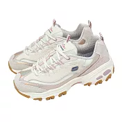 Skechers 休閒鞋 D Lites 女鞋 米白 粉 緩衝 拼接 老爹鞋 150556LTPK