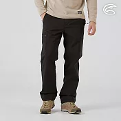 ADISI 男Softshell撥水休閒輕量保暖長褲 AP2521018｜軟殼 刷毛 搖粒絨 防潑水 超撥水 S 太空黑