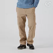 ADISI 男Softshell撥水休閒輕量保暖長褲 AP2521018｜軟殼 刷毛 搖粒絨 防潑水 超撥水 S 深棕