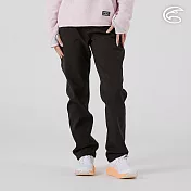 ADISI 女Softshell撥水機能輕量保暖長褲 AP2521019｜軟殼 刷毛 搖粒絨 防潑水 超撥水 XS 太空黑