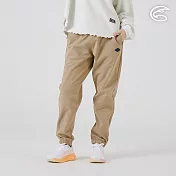 ADISI 女Softshell透氣修身保暖束口褲 AP2521086｜刷毛 搖粒絨 防潑水 保暖長褲 M 深卡色