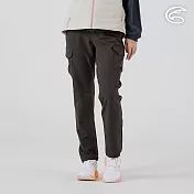 ADISI 女彈性撥水透氣恆溫快乾機能修身長褲(二側貼袋) AP2521048｜魚鱗褲 防潑水 磨毛保暖 快乾 S 雲灰